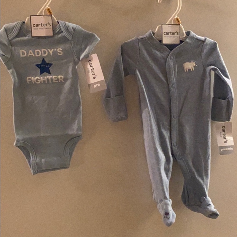 Baby boy Carter’s preemie bundle NWT